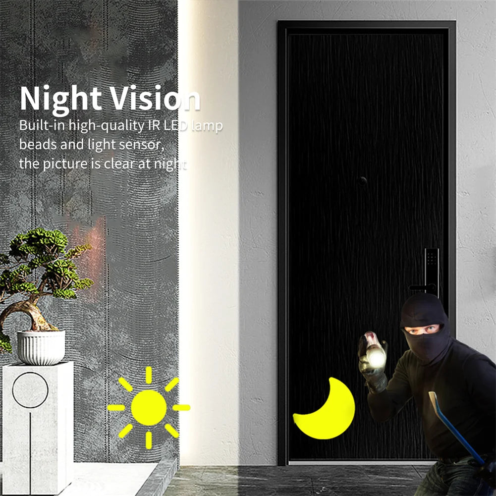 M8 Wifi Smart Visual Doorbell Two-way Intercom Infrared Night Vision Remote Monitoring Security System Wifi Video Door Bell