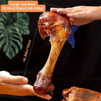 5.29-6.70oz/(150-190g)  6.30in/16cm Large Cow Bone, All Natural Ingredients, Natural Dog Treats, Healthy, Easily Digestible