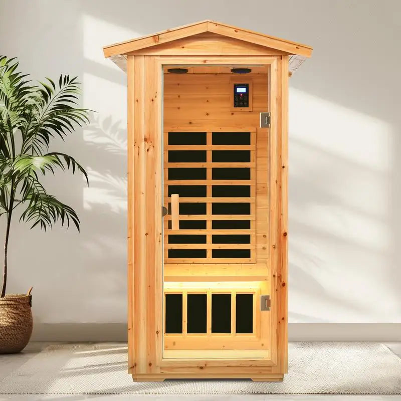 Infrared Outdoor Sauna Room - Far Infrared Old Fir Design for Relaxation and Wellness