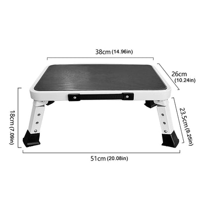 1 Step Foldable Heavy Duty Stepladder with Wide Pedal Lightweight Step Stool Ladder Stool for Adults Household Outdoor Indoor