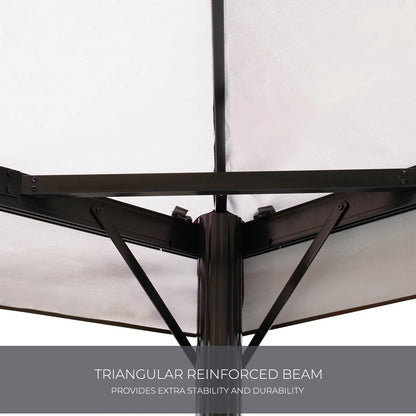 10x13 FT Gazebo for Patios Outdoor Gazebo with Mosquito Netting and Curtains Outdoor Patio Canopy for Deck Backyard Garden Lawns