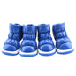 4pcs/set Pet Dog Winter Rain Shoes Waterproof Dogs Snow Boots Puppy Dog Slip Shoes For Small Medium Dog Yorkie Shoes Footwear