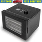 Digital Food Dehydrator with 4 Stainless Steel Trays Programmable Timer Adjustable Temperature Airflow System Fruits Vegetables