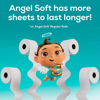 Soft Toilet Paper, 4/8/16/48 Mega Rolls = 16/32/64/192 Regular Rolls, Soft and Strong Toilet Tissue