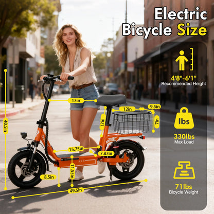 Bodywel T3 Electric Scooter Adults with Seat, 14“ Foldable E Scooter with 1000W Peak Power, 20 MPH, 22-31Miles Range Disc Brake