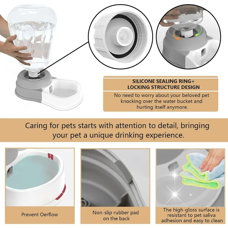 1.58 Gallon Automatic Dog Water Bowl Dispenser with Large Capacity Water Feeder for Cats and Dogs BPAFree Ideal for Continuous