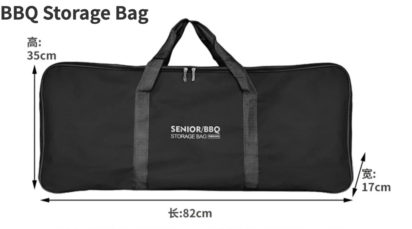 Stainless Steel Charcoal Grill Barbecue Tool Portable Free Installation Handle Folding  BBQ Cooking Grid  For  Park