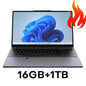 15.6" Ultra Slim Intel Core i7 6500U Laptop Computer Windows 11 16GB DDR4 1TB SSD Notebook PC Fingerprint Unlock Gaming Laptops