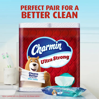 Ultra Strong Toilet Paper 4 Mega XL Rolls 330 Sheets 2 Ply Diamond Weave Texture Clog-Free Septic Safe Unscented 24 Regular