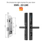 TUYA WIFI Waterproof Outdoor Fingerprint Lock APP RFID Card Password Keyless Smart Electronic Door Lock Aluminum/Glass Sliding